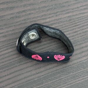 Black and Pink Adjustable Bracelet